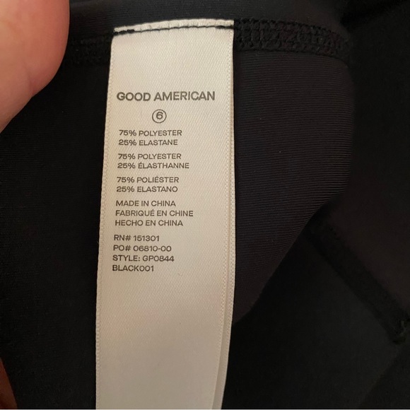 Good American black compression tights/leggings - Picture 5 of 9